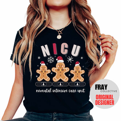 NICU Christmas Shirt NICU Nurse Christmas T-Shirt NICU Crew Xmas Group Shirts Neonatal Icu Nurse Gift for Nicu Rn Grad Gift