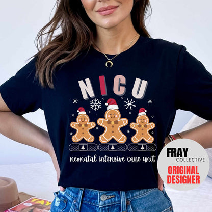 NICU Christmas Shirt NICU Nurse Christmas T-Shirt NICU Crew Xmas Group Shirts Neonatal Icu Nurse Gift for Nicu Rn Grad Gift