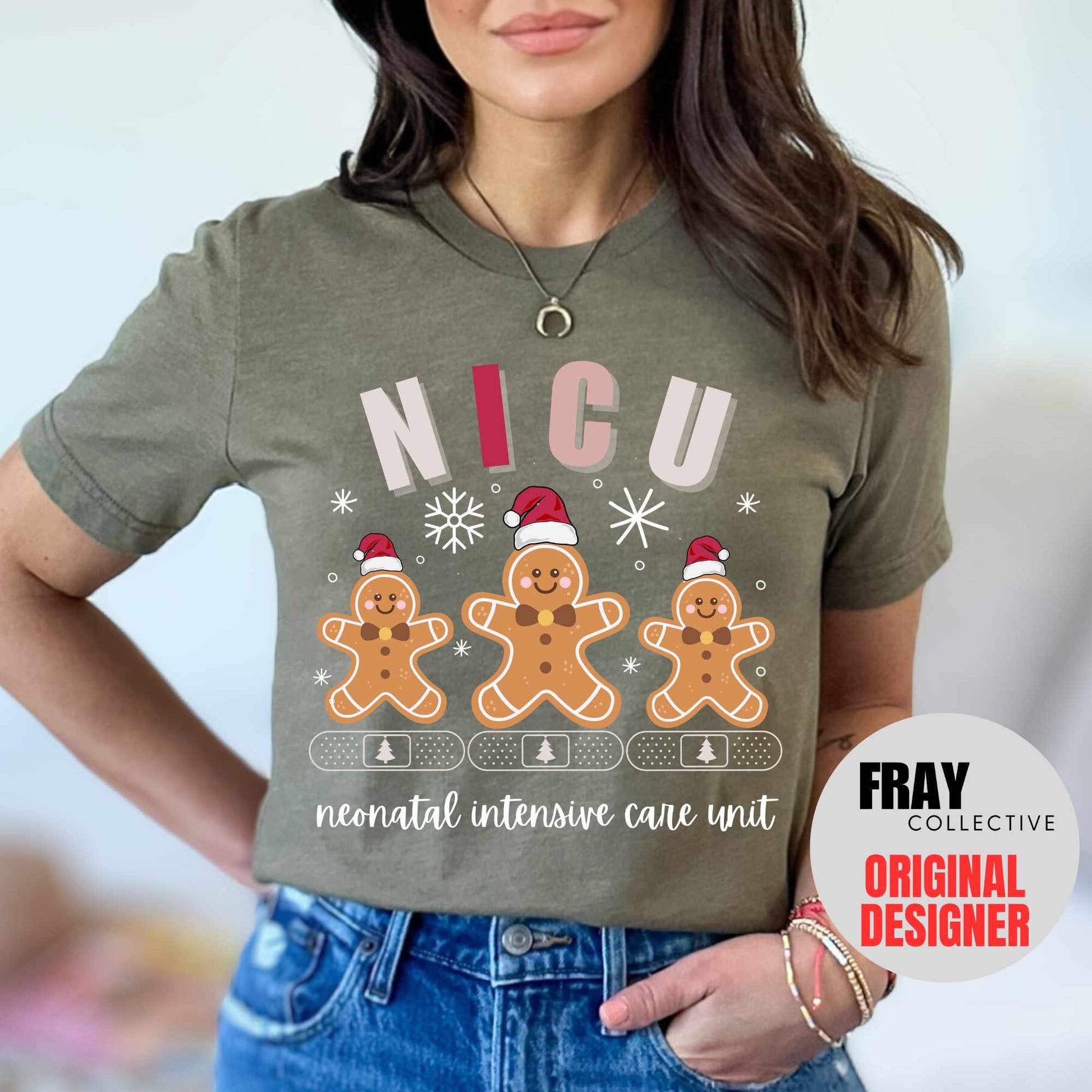 NICU Christmas Shirt NICU Nurse Christmas T-Shirt NICU Crew Xmas Group Shirts Neonatal Icu Nurse Gift for Nicu Rn Grad Gift