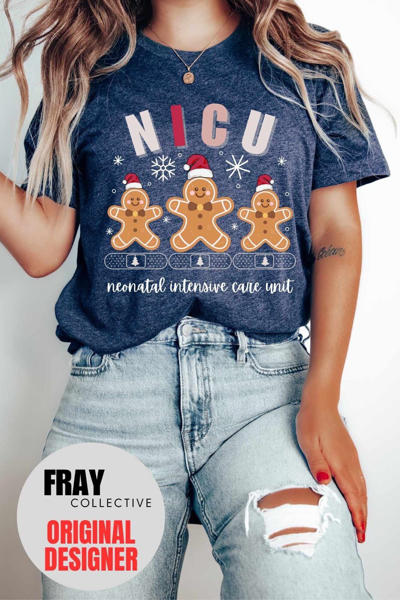 NICU Christmas Shirt NICU Nurse Christmas T-Shirt NICU Crew Xmas Group Shirts Neonatal Icu Nurse Gift for Nicu Rn Grad Gift