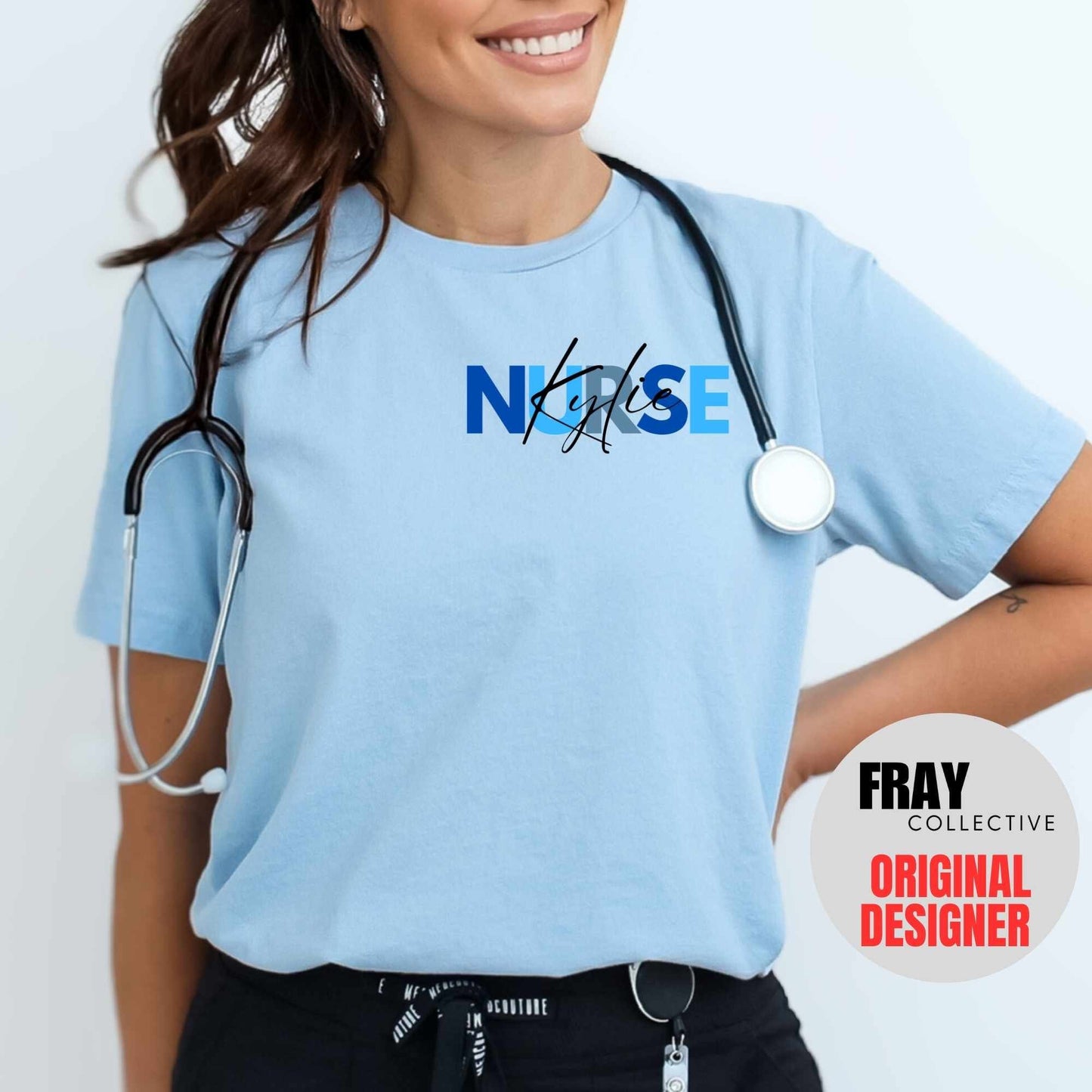 Cobalt Personalized Nurse Tee