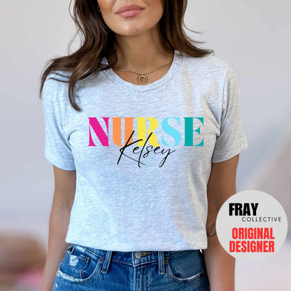 Bright And Trendy Nurse Tee