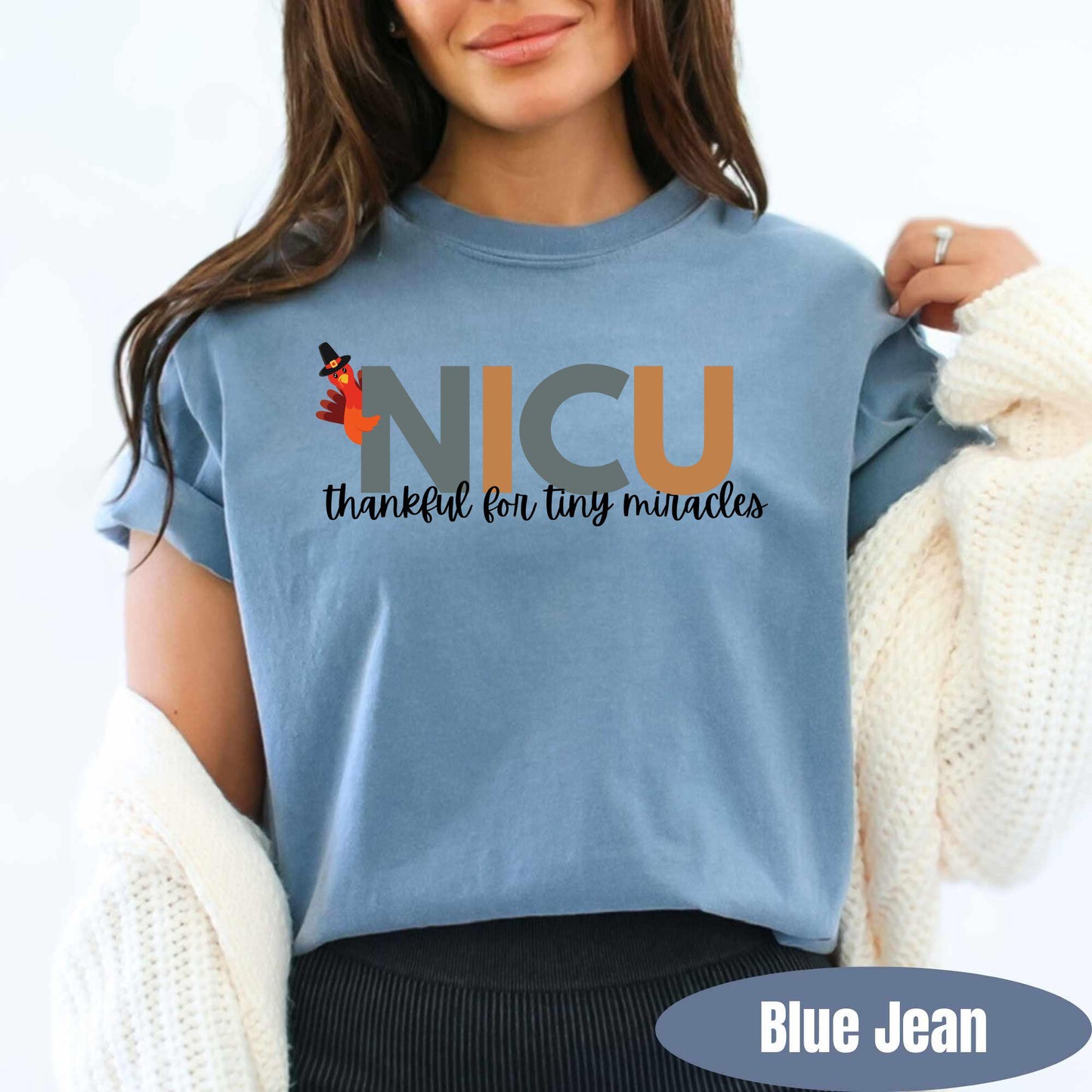 NICU Thanksgiving Nurse Shirt Comfort Colors Fall Nicu T-Shirt Neonatal Intensive Care Nurse Neonatal ICU Nurse Shirt Nicu Gift NICU Staff