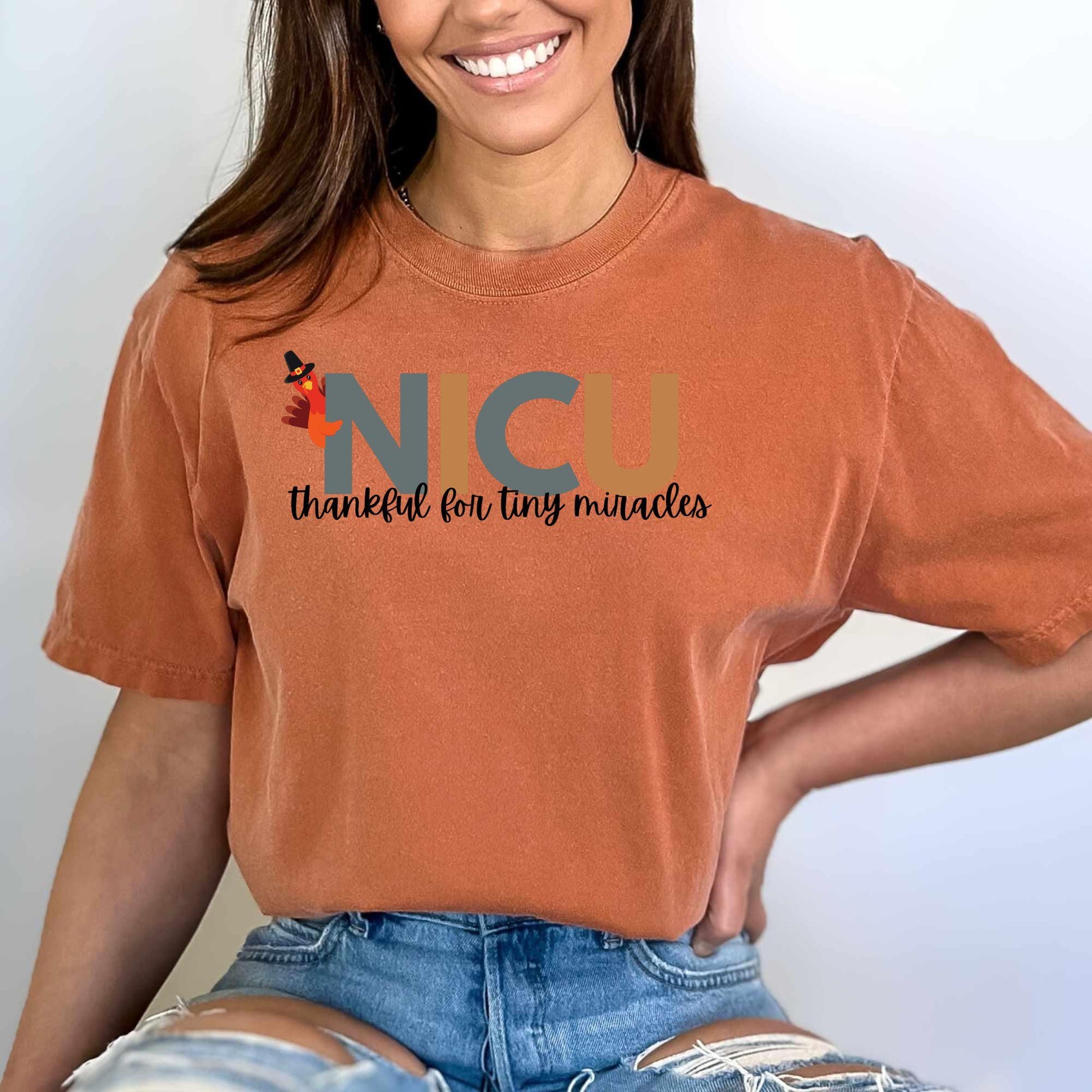 NICU Thanksgiving Nurse Shirt Comfort Colors Fall Nicu T-Shirt Neonatal Intensive Care Nurse Neonatal ICU Nurse Shirt Nicu Gift NICU Staff