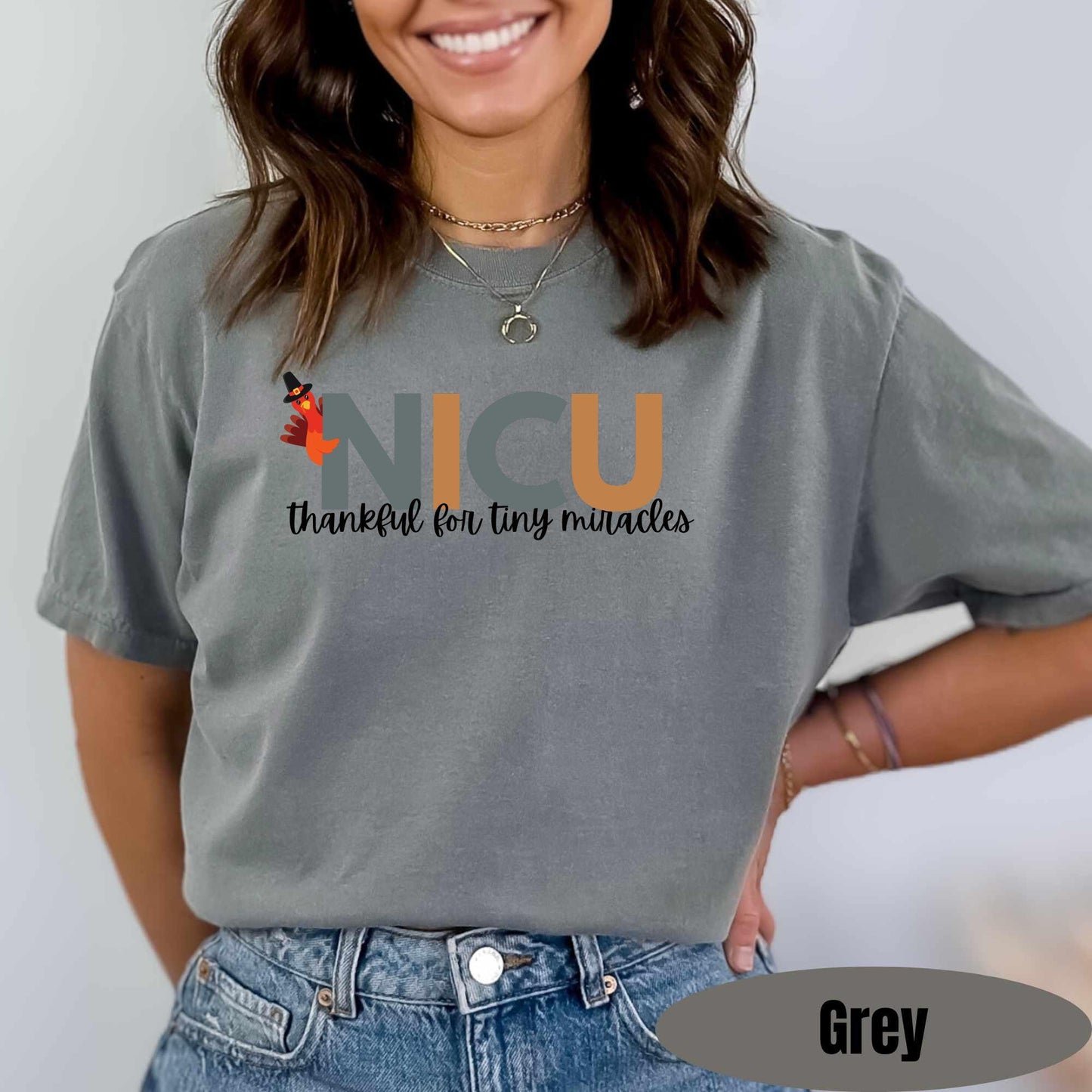 NICU Thanksgiving Nurse Shirt Comfort Colors Fall Nicu T-Shirt Neonatal Intensive Care Nurse Neonatal ICU Nurse Shirt Nicu Gift NICU Staff